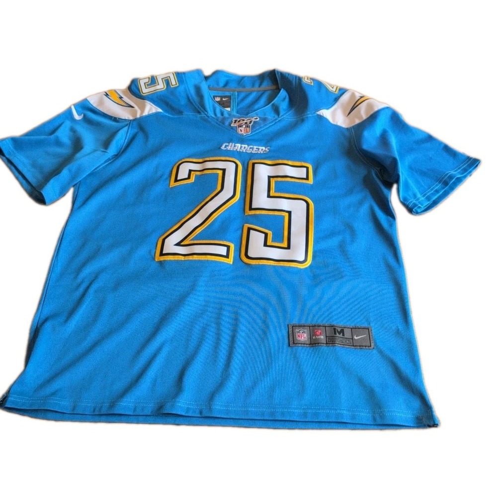 Nike NFL LA Chargers Gordon III #25 On Field Jersey 100th Men's Size Medium Blue